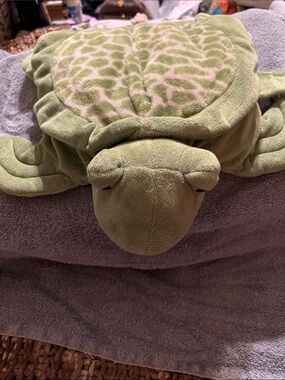 EUC Kellytoy Green Plush Turtle Pillow Pal